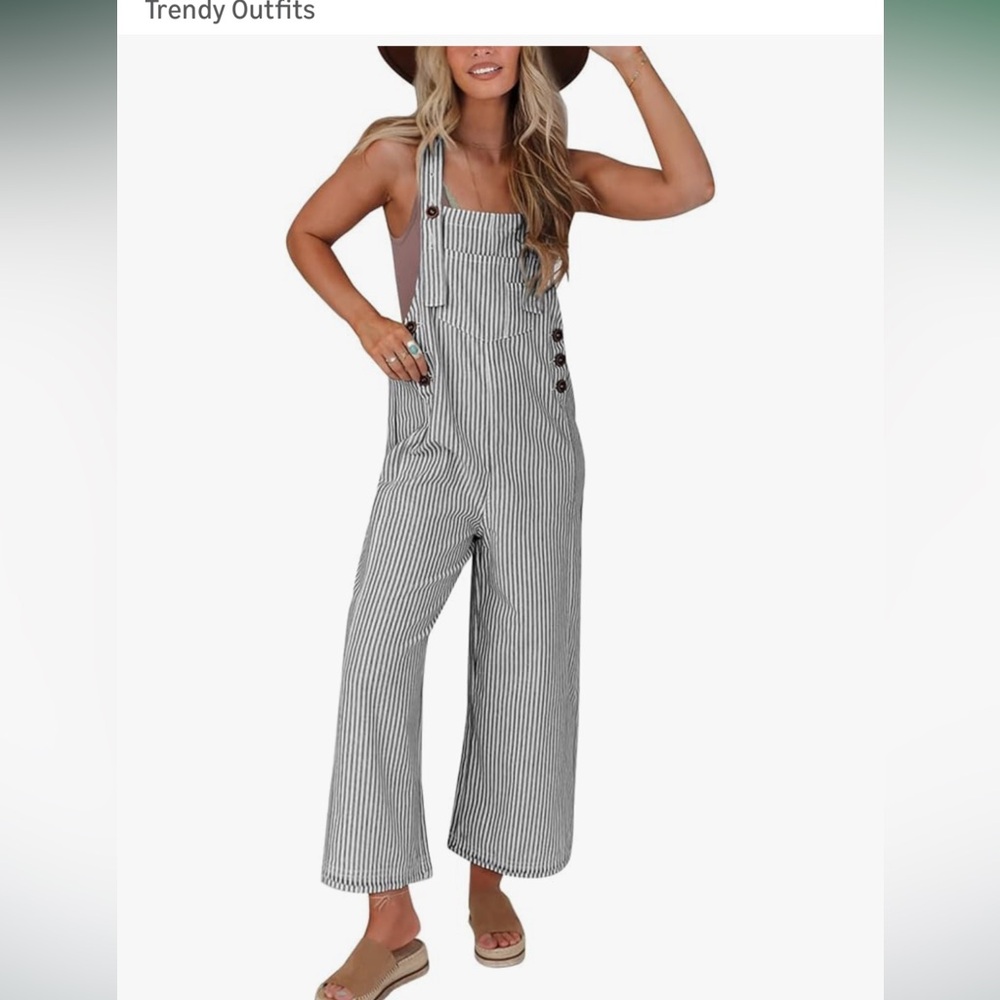 Striped Overalls